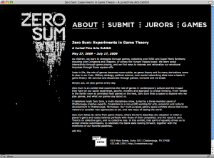 Zero Sum Website