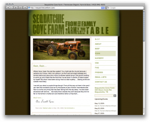 Sequatchie Cove Farm website